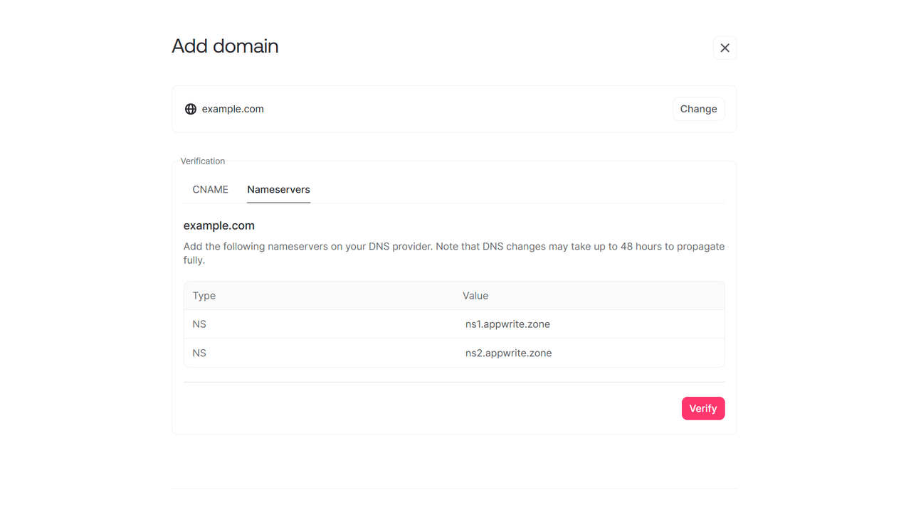 Add domain